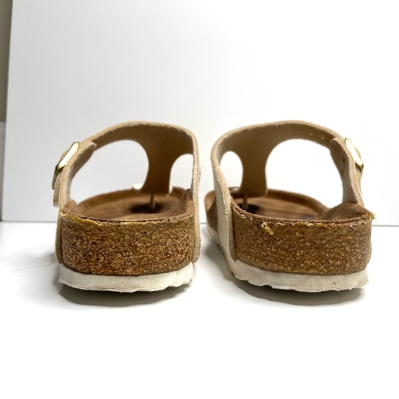 Birkenstock Iridescent White Snake-Print Thong Sandals - Picture 14 of 16